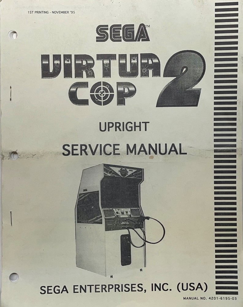 VIRTUA COP 2 UPRIGHT SERVICE MANUAL