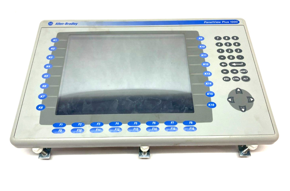 Allen Bradley 2711P-B10C4D1 Ser A Panelview Plus 1000 Touch HMI BROKEN INPUT PIN