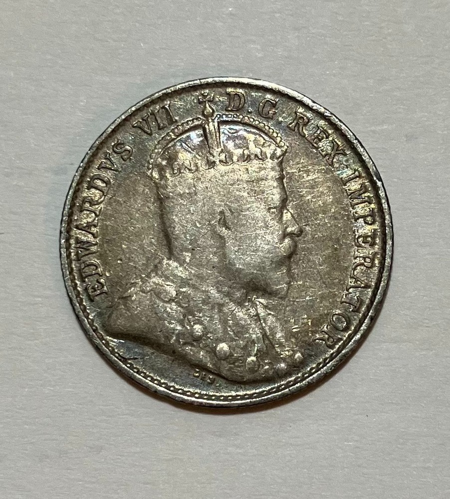 1906 Canada Silver 5 Cents