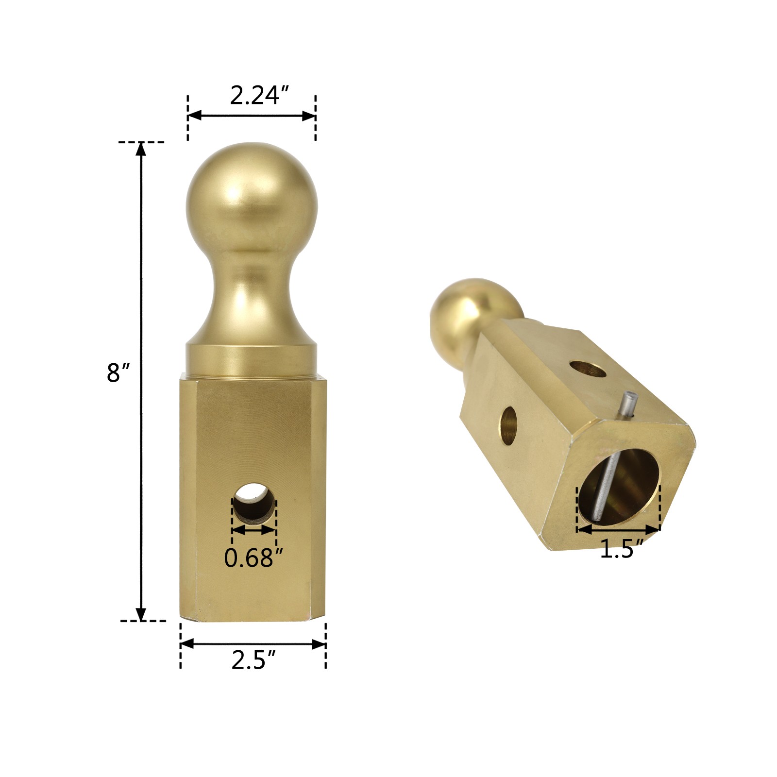 Gooseneck Ball Hitch Turn Over Ball 2-5/16” Fit For B&W Trailer Hitches GNXA2000