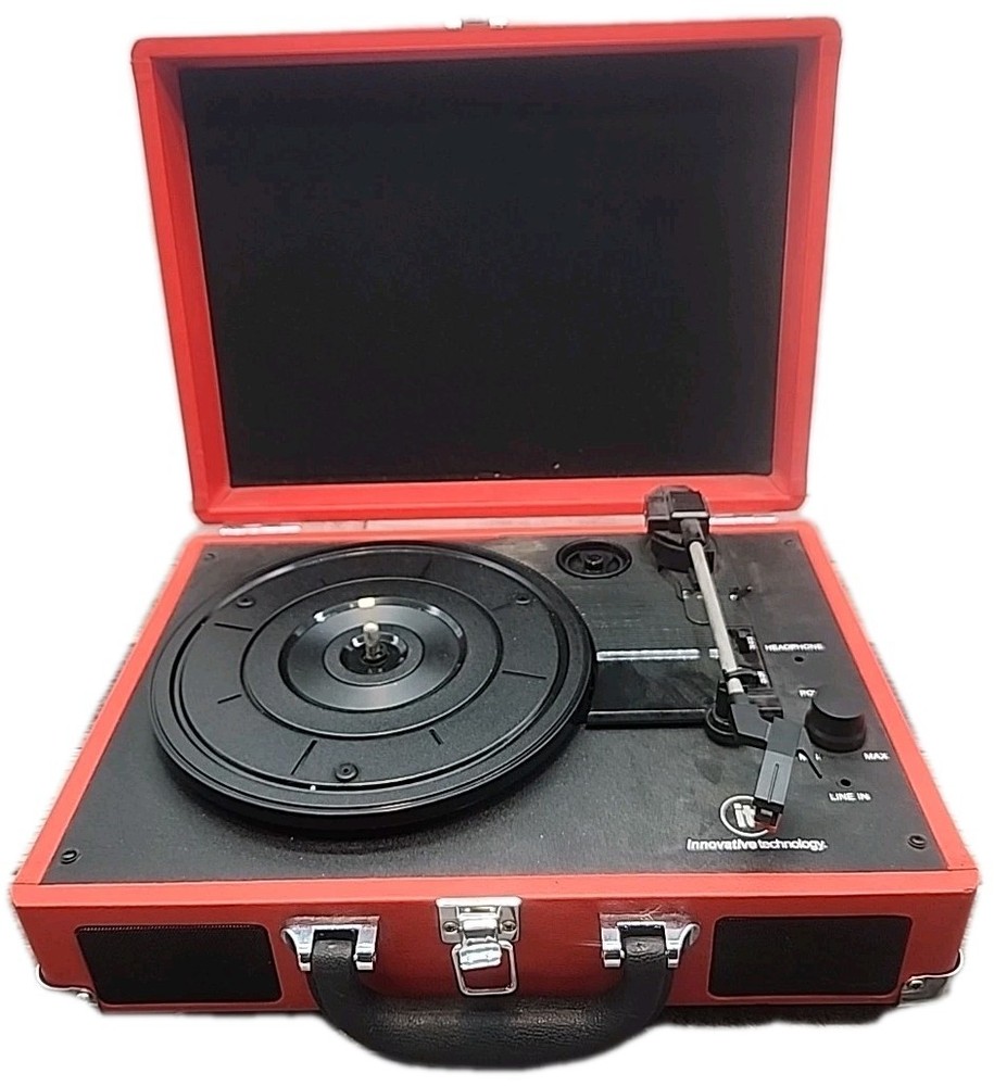 Innovative Technology 3-Speed Vintage Suitcase Turntable [85]