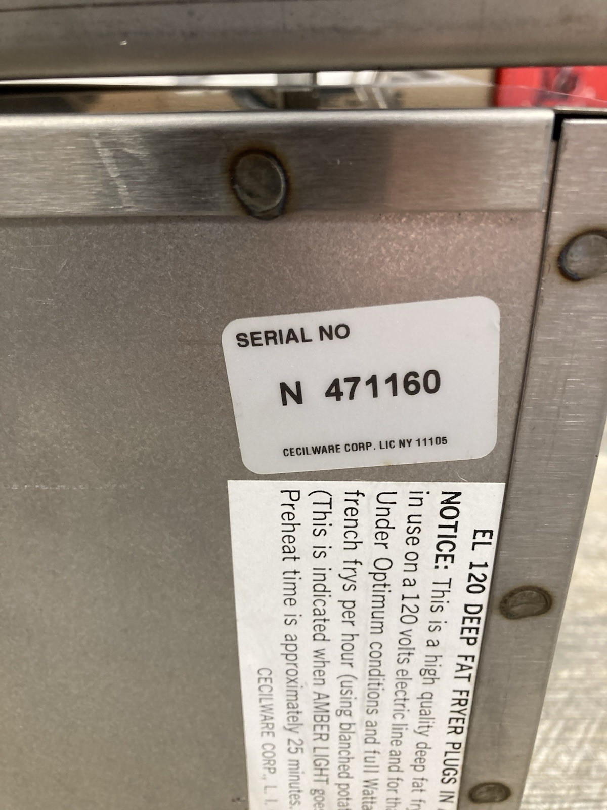 Grindmaster-Cecilware EL - 120 Cecilware Counter Top 15lb Electric Fryer