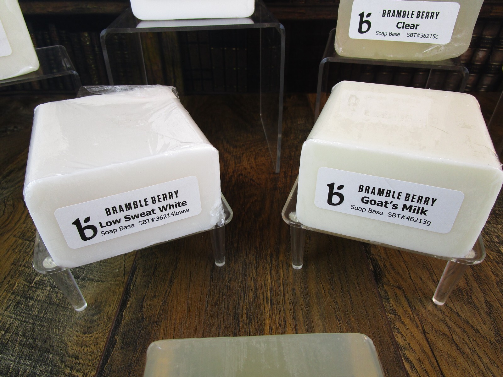 Lot of 7 ASSORTED & SEALED - BRAMBLE BERRY SOAP BASE - Goat's Milk, Clear, White