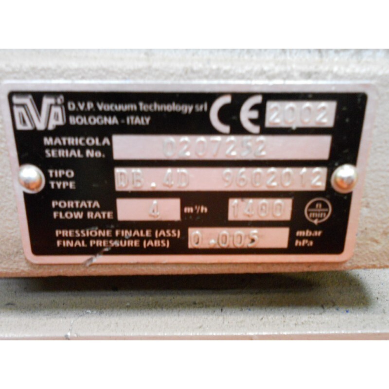 ROTARY VANE VACUUM PUMP DVP DB.4D