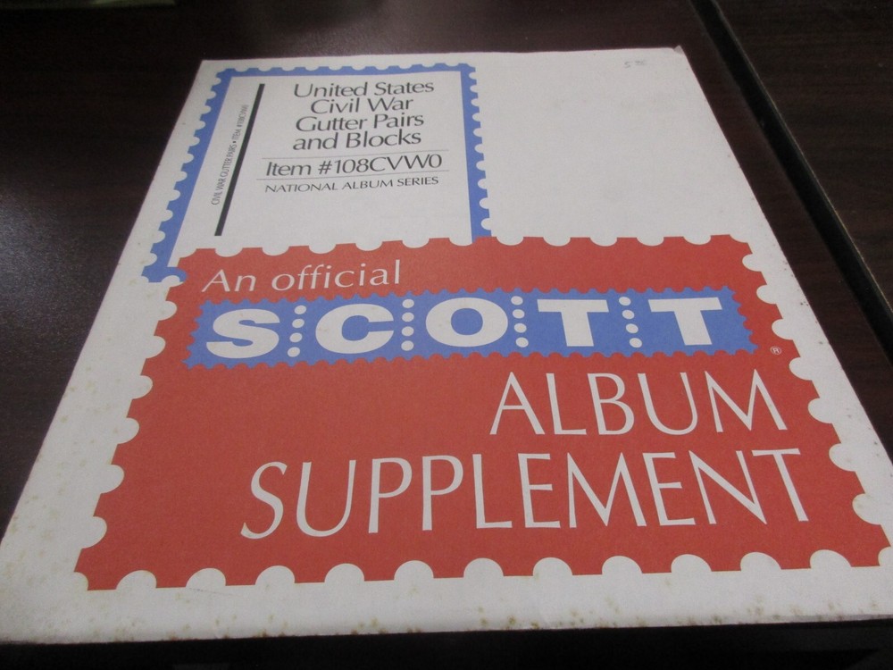 THE SCOTT THE SCOTT  ALBUM SUPPLEMENT U.S. CIVIL WAR GUTTER  W/FREE SHIPPING!!