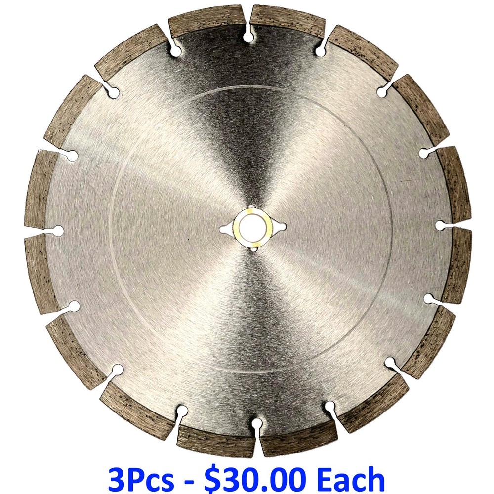 10" Segmented  Diamond Saw Blade [3 pack]