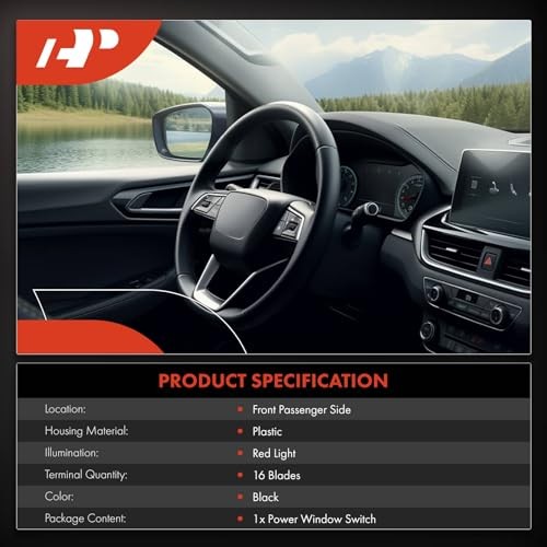 Master Power Window Switch Compatible with Kia Picanto 2012 2013 2014 2015,