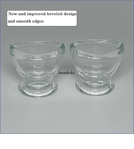 2 Pcs Glass Eye Wash Cups Eye Wash Cleaner for Eye Rinse,Portable Eye Care Tools