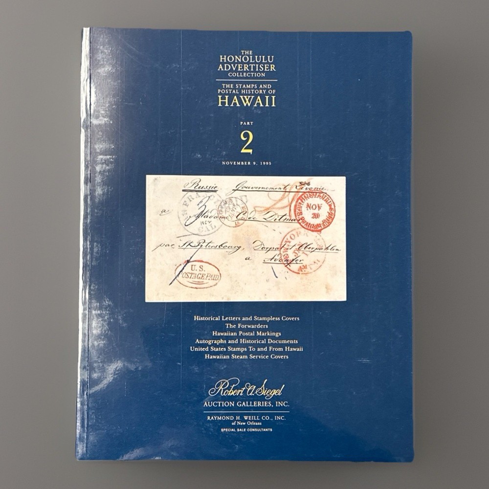 The Honolulu Advertiser Collection Hawaii Postal History