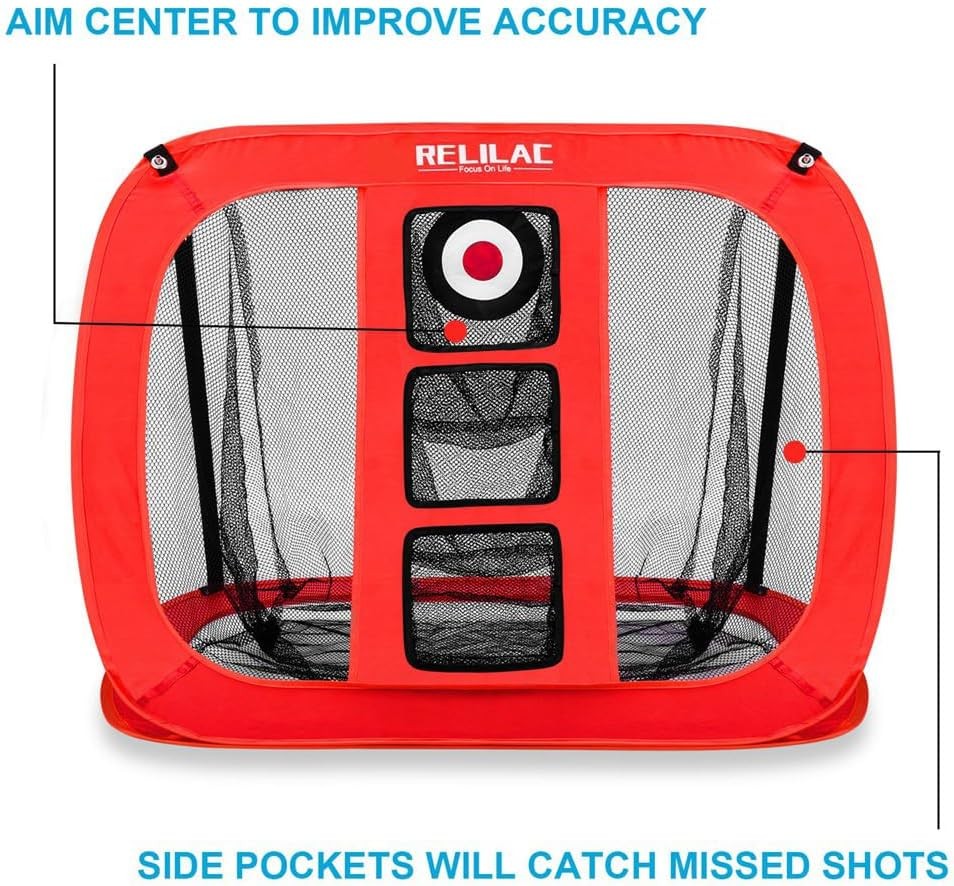 RELILAC Pop Up Golf Chipping Net Backyard Practice