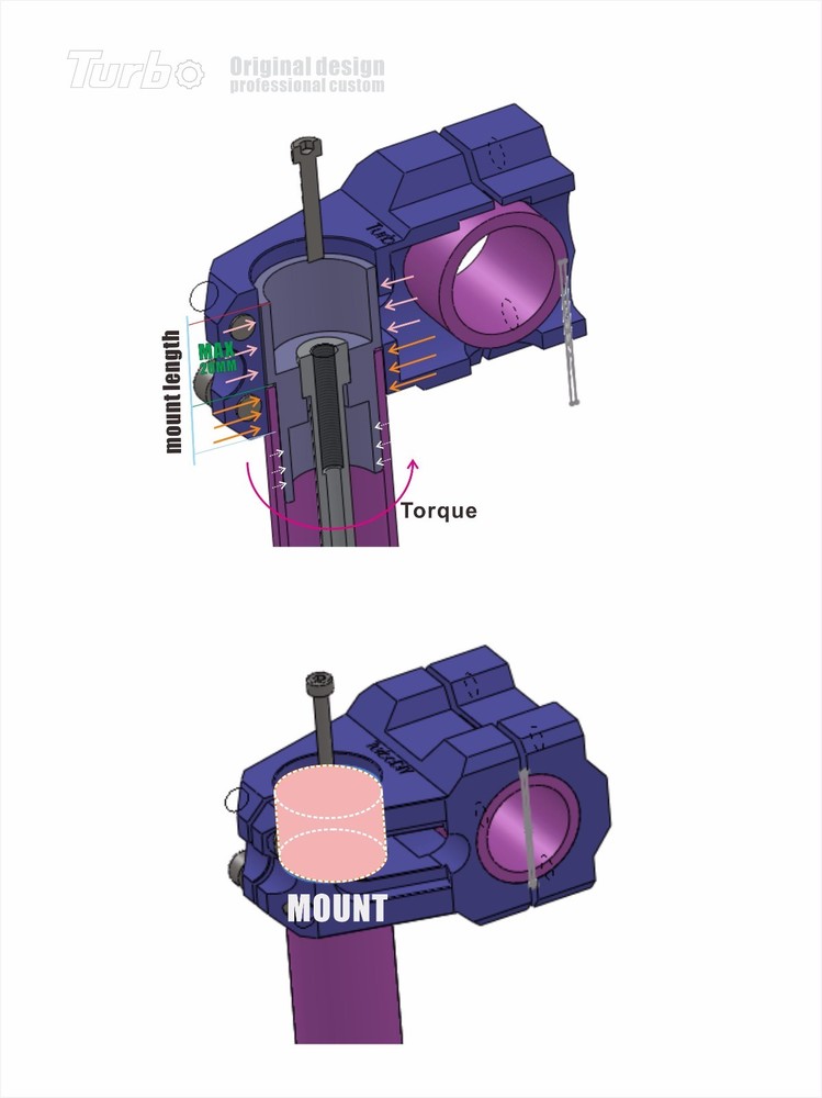 MTB Bicycle Fork Stem Riser Extend Extender Head Up Adaptor Lengthening a steer