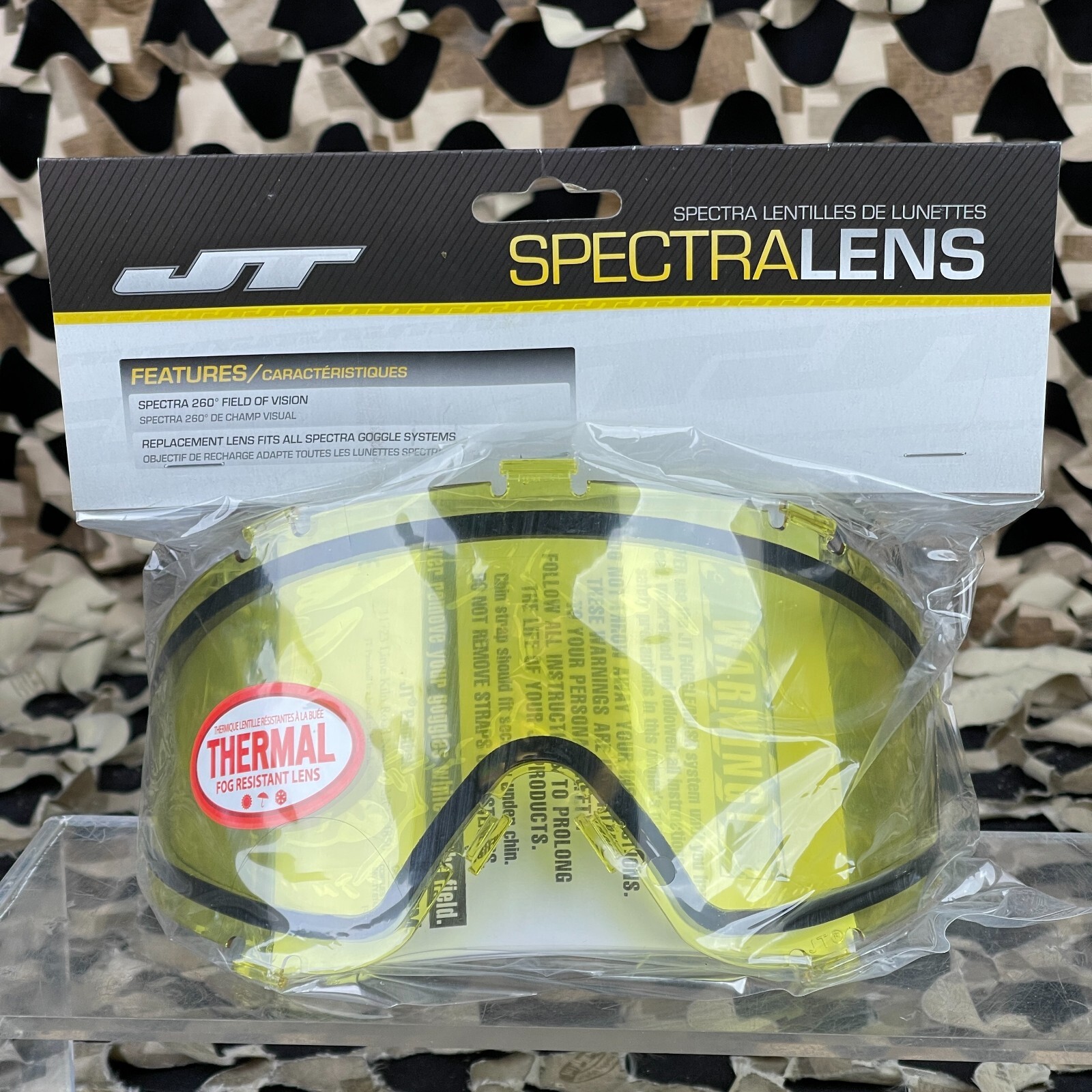 NEW JT Flex 8/Premise/ProFlex/Spectra Thermal Mask Lens - Yellow