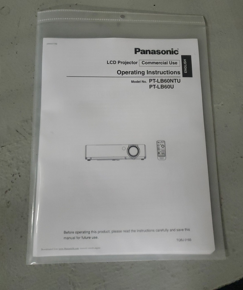 Panasonic LCD Projector PT-LB60U W/Extras! L@@K!