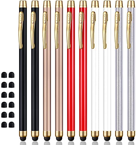 Stylus for Touch Screens, Capacitive Stylus Pen (10 Pcs) with 12 Replaceable