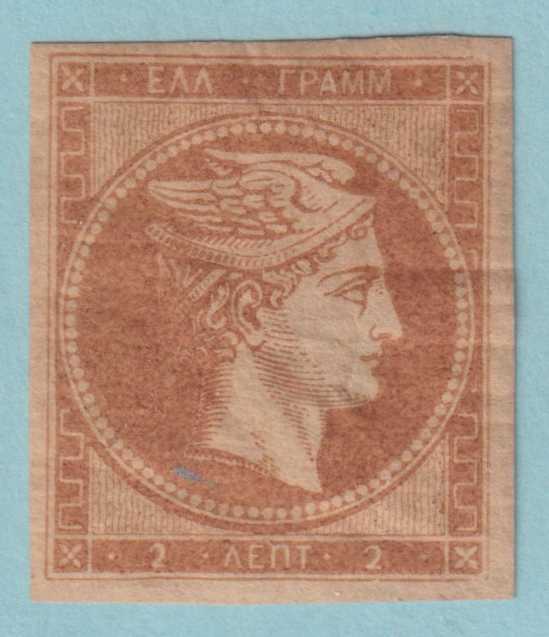 GREECE 2 LARGE HERMES HEAD MINT HINGED OG* HAS A THIN