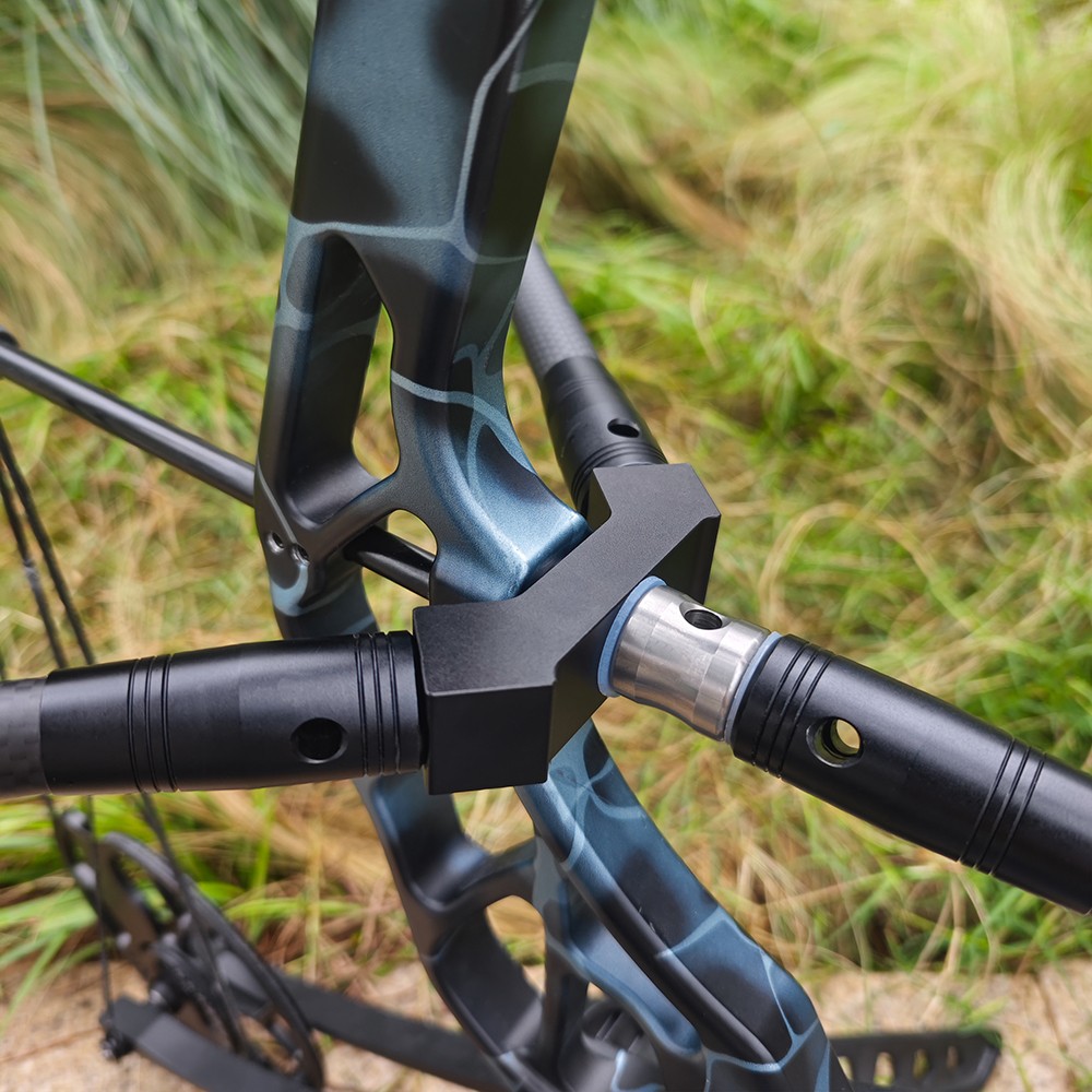45 Degrees V Bar Archery Stabilizer Double Side Compound Recurve Bow Shooting