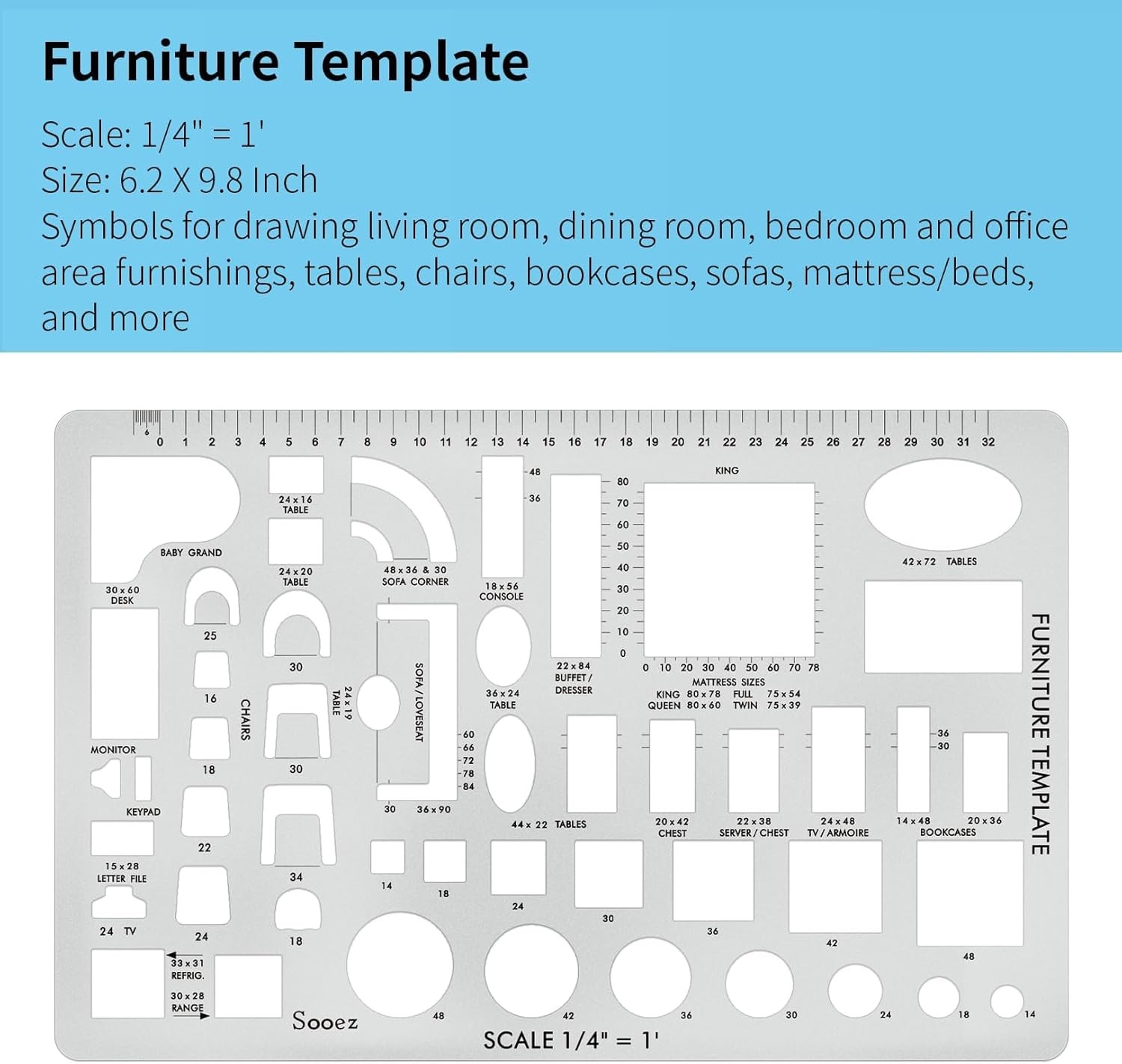 Sooez Architectural Templates, House Plan Template, Interior Design Yellow