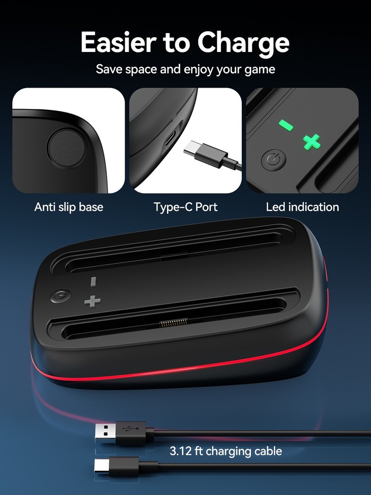 Controller Charging Dock for Nintendo Switch 2 Joy Con Fast Charger Station