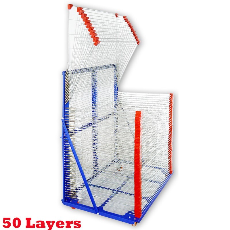 50 Layer Screen Drying Rack for Screen Printing Assembling Type Screen Organizer