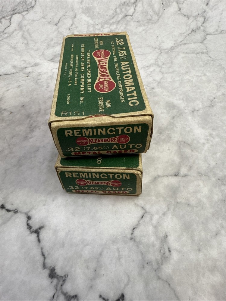 Empty Boxes .32 (7.65) Cleanbore Automatic Remington Box R1512