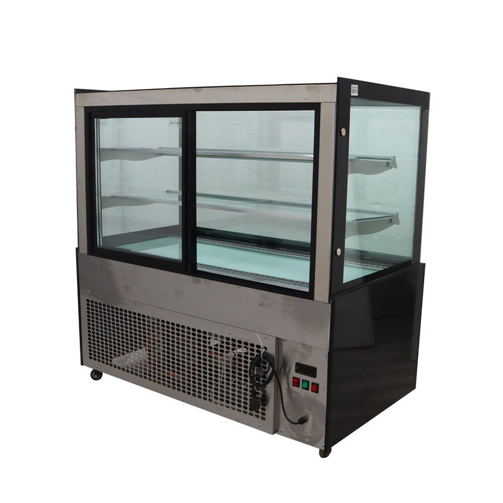 Floor Type Cake Display Showcase Fruit Vrgrtable refrigerated Cabinet 220V 385W