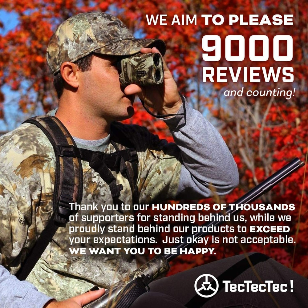 TecTecTec ProWild Hunting Rangefinder - 6x24 Laser Range Finder