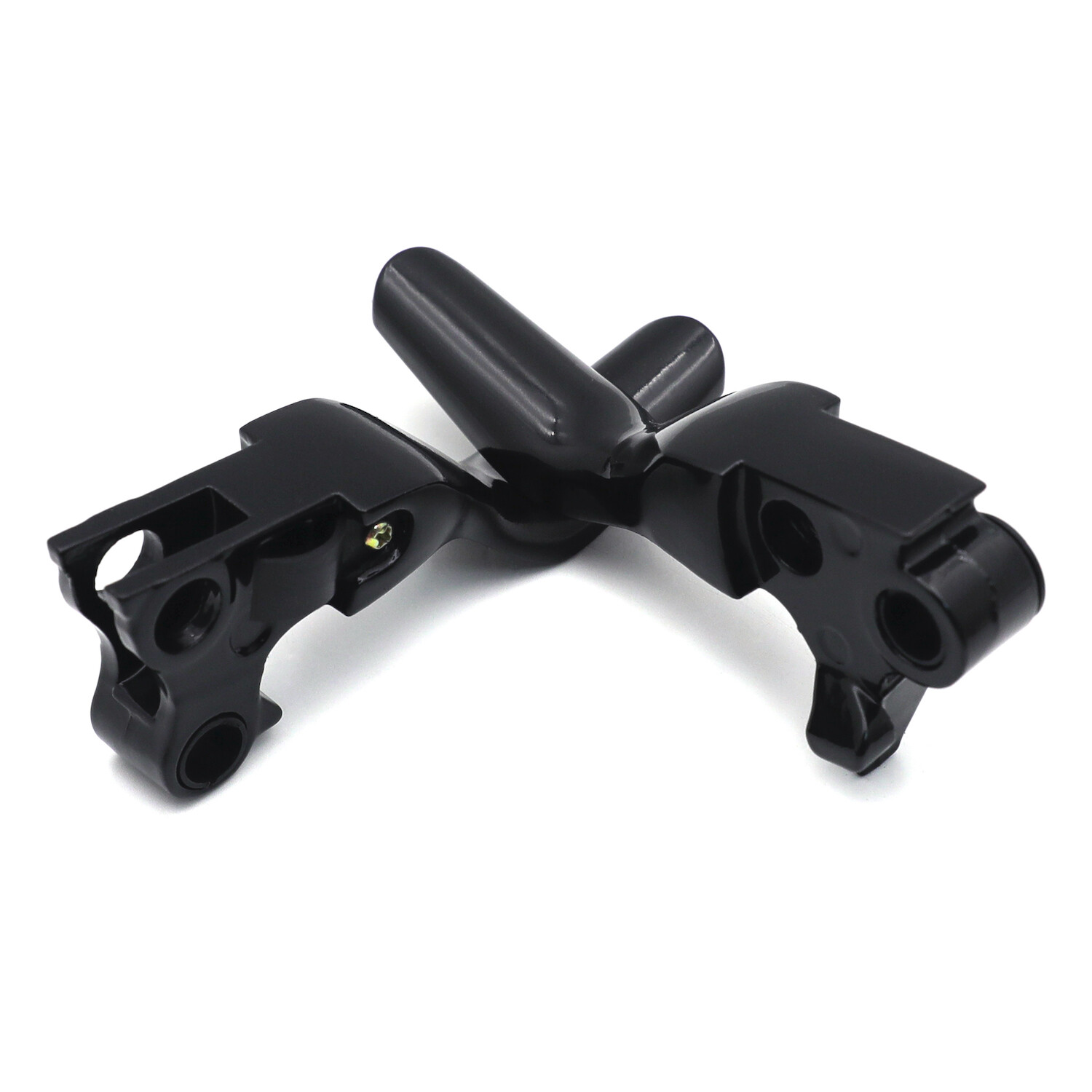 Black Shorty Brake Clutch Levers For Harley 96-03 XL/96-07 Dyna Touring Softail