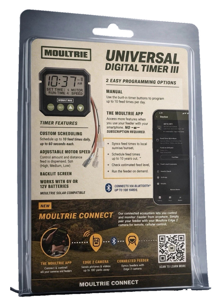 Moultrie Universal Digital Timer III Waterproof Feeder Timer FREE SHIPPING!