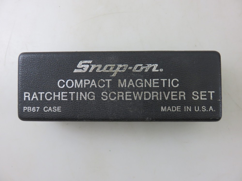Snap-On PB67 Compact Magnetic Ratcheting Screwdriver Set BOX CASE ONLY