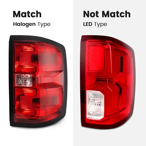 Tail Light Compatible with 2014 2015 2016 2017 2018 Chevy Right Passenger Side
