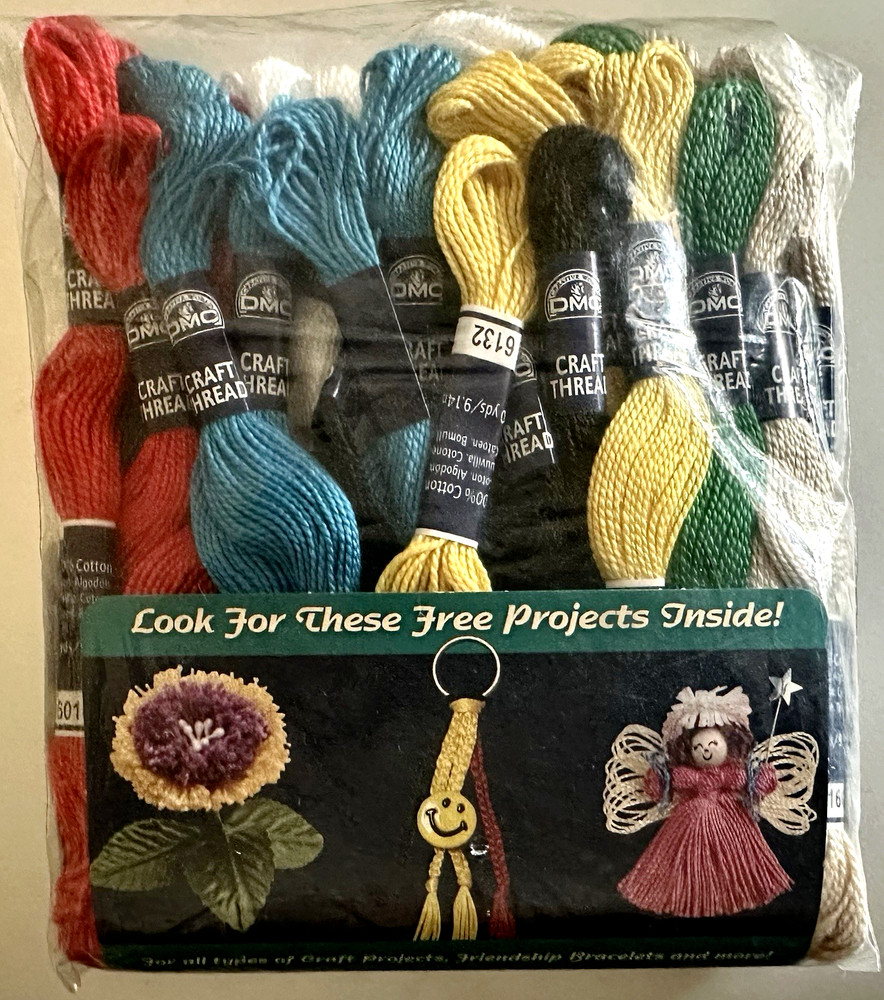 DMC Craft Thread Non-divisibile 33 Skeins For Crafting Projects Multicolor