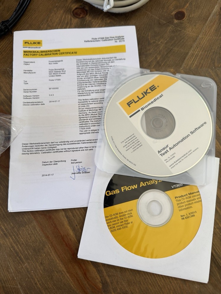 Fluke VT305 Gas Flow Analyzer