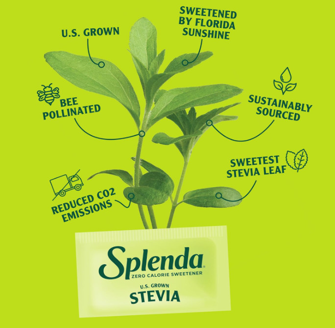SPLENDA Stevia Zero Calorie Sweetener, 400 Packets