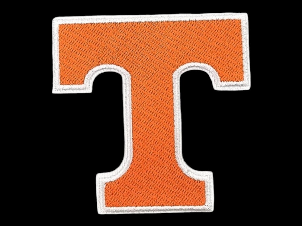 Tennessee Patch. Fully Embroidered. Iron On Backing. 3"x2.5"