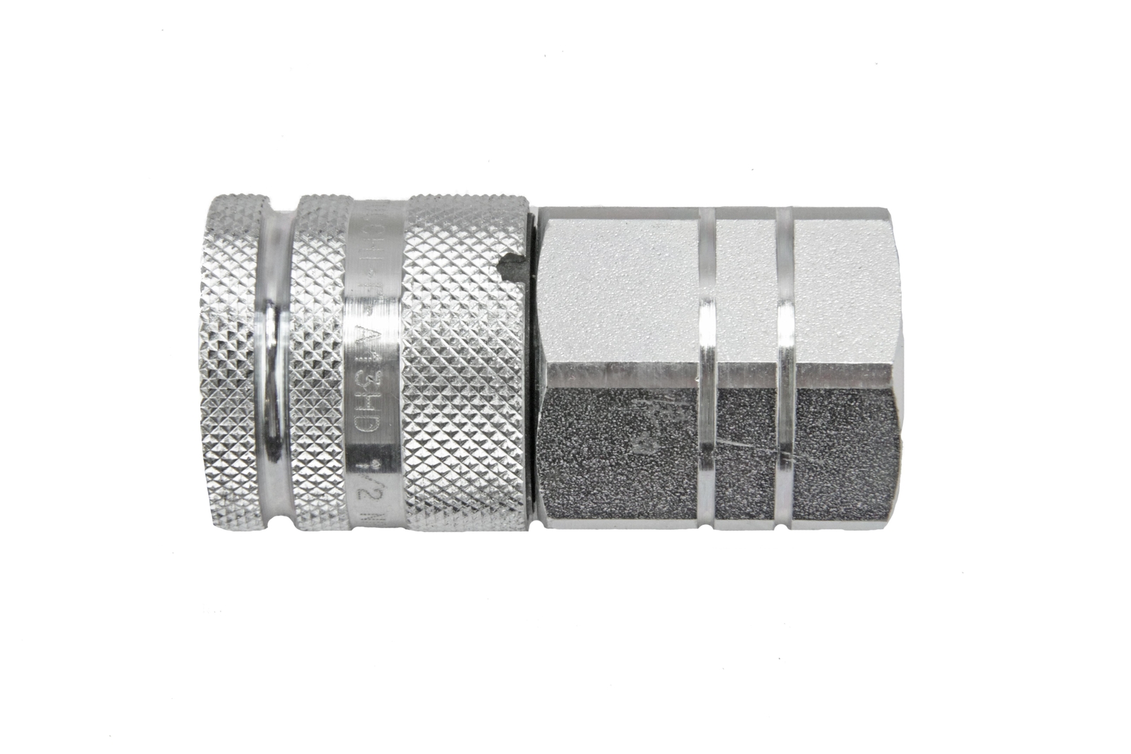 Stucchi Connect Under Pressure Coupling, 1/2 NPTF Thread, 1/2 NPTF Flat Face