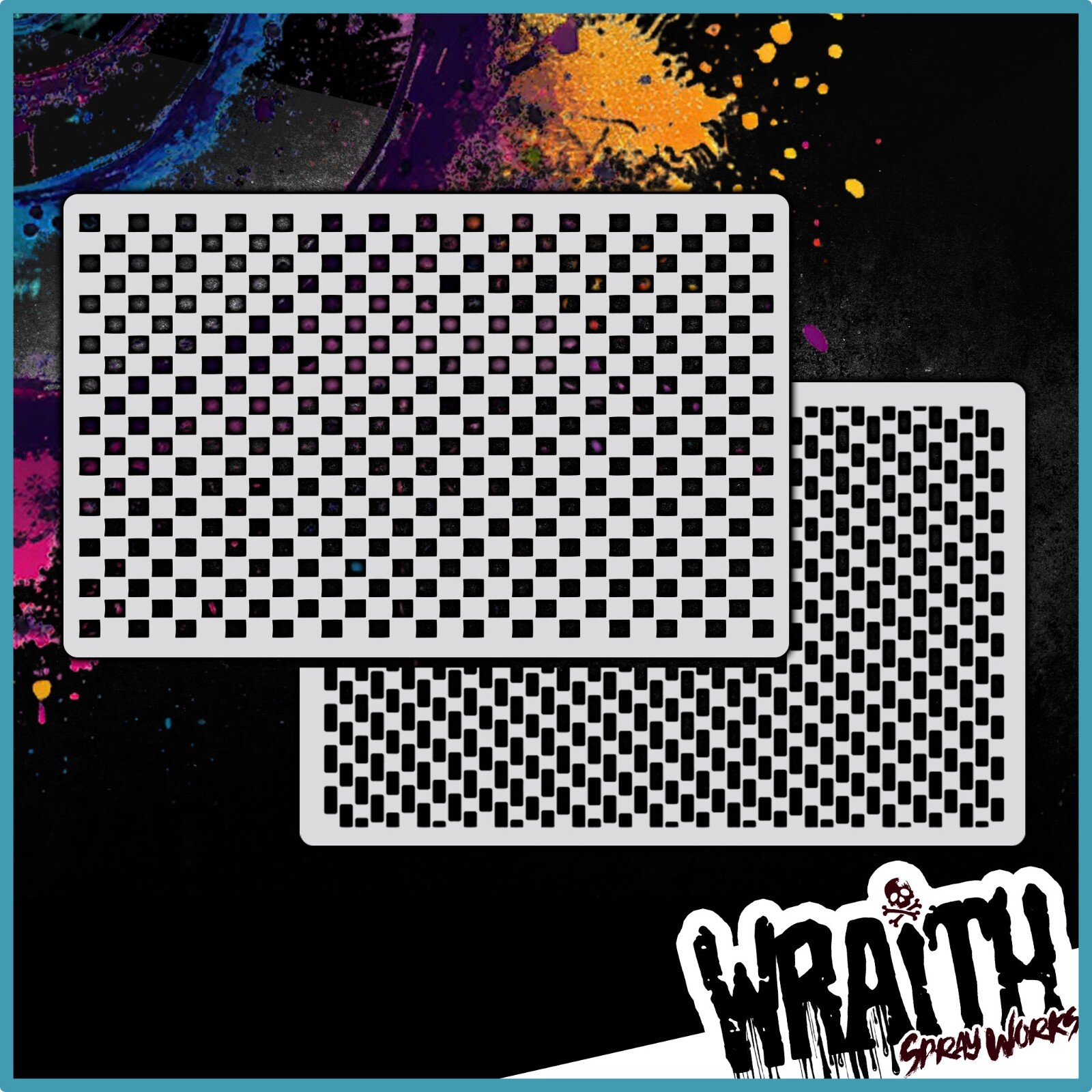 Carbon Fiber Set - Reusable Airbrush Stencil Template