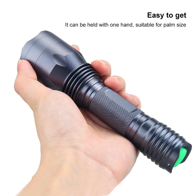 Hunting LED Flashlight Torch Rechargeable 800Yard 2000LM White Light Scope Mount