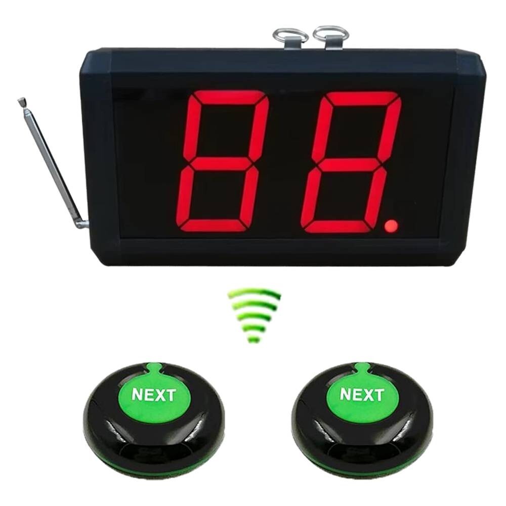 Button Ticket Turno Wireless Guest Waiting System Queue Management Machine