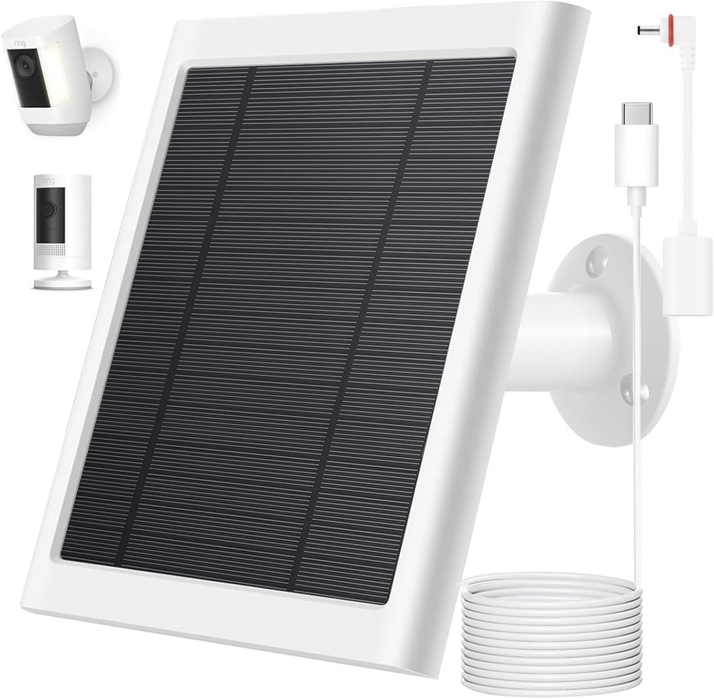Solar Panel for Ring Camera, Compatible with Rings Spotlight Plus/Pro & 1Pack
