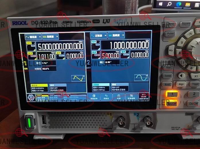 NEW ONE Rigol DG822 Pro Function/Arbitrary Waveform Generator 2 Channel 25 MHz