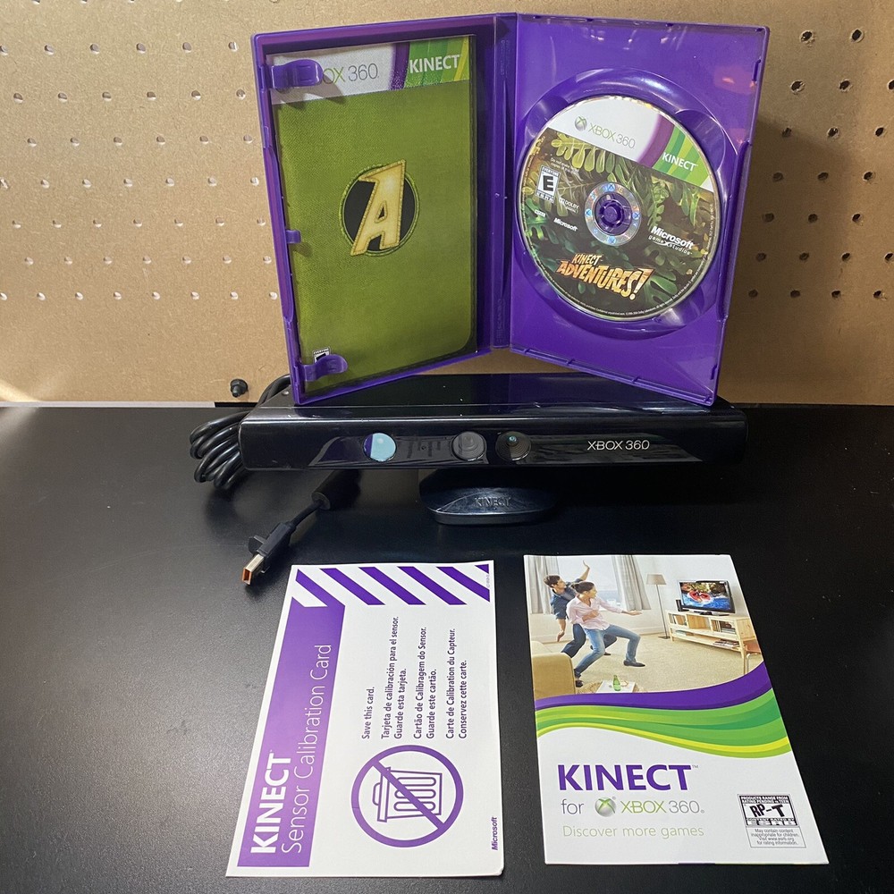 Microsoft Xbox 360 Kinect Motion Sensor Bar Black & Kinect Adventures Bundle!!