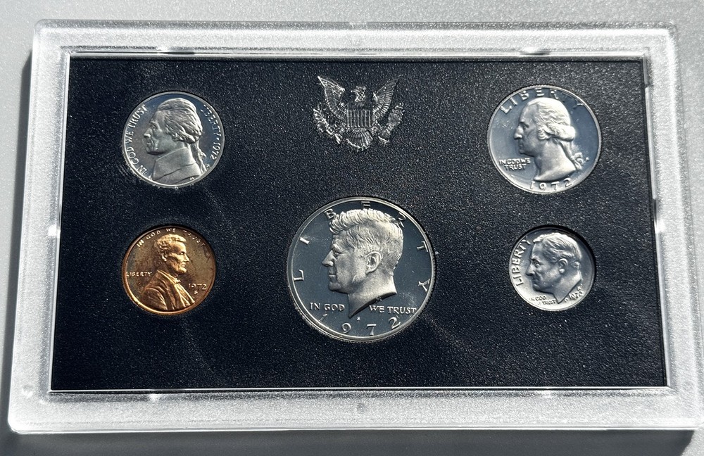 1972-S US Mint Proof Set Coins, Complete with Original Packaging OGP (Ref. 72)