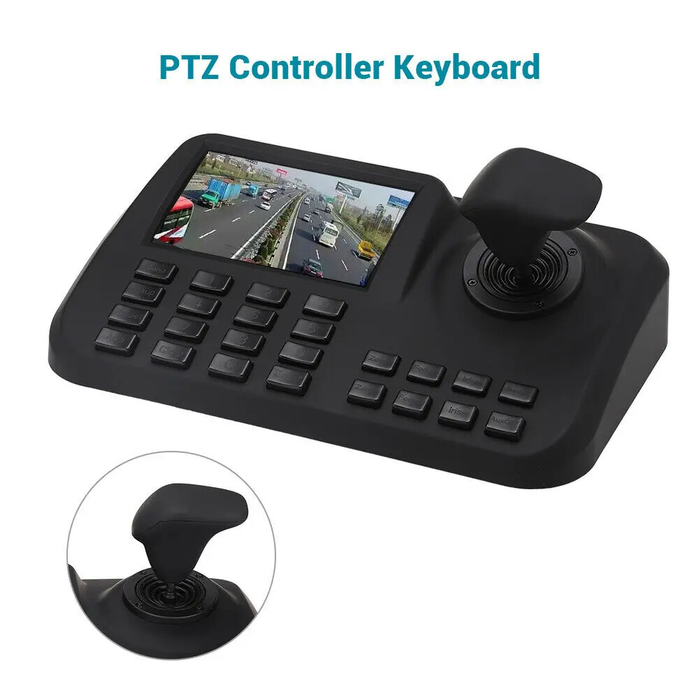 5 Inch LCD Screen Onvif 3D CCTV IP Joystick PTZ Keyboard Controller