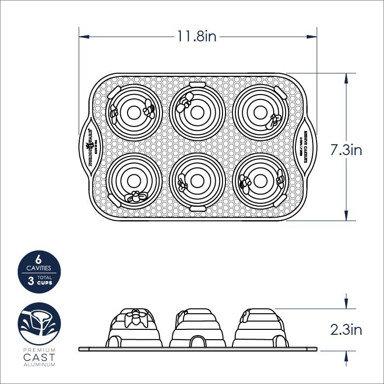 Nordic Ware Beehive Cakelet Pan