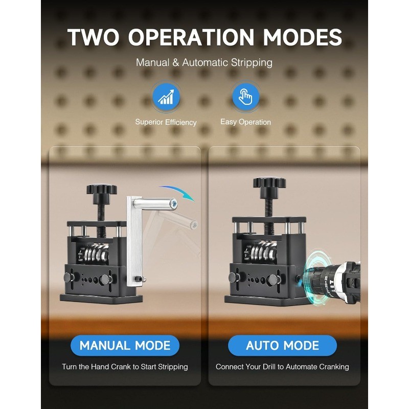 Manual Wire Stripping Machine, Drill Powered Wire Stripper Machine 6 Channels