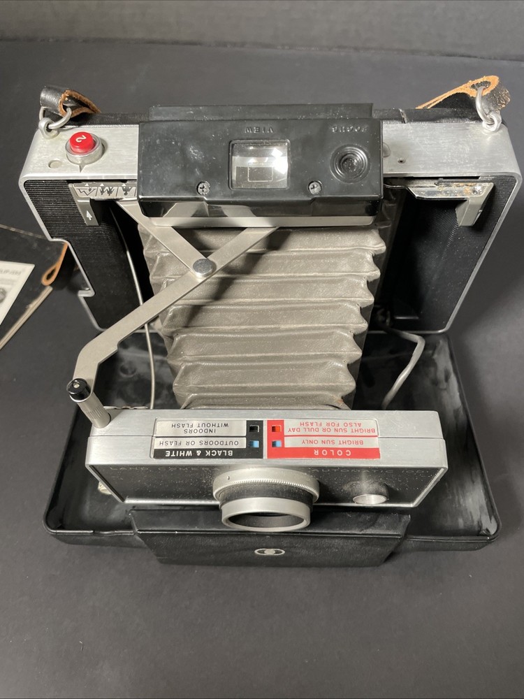 Polaroid Automatic 100 Land Camera Bundle with Instructions Cold Clip Untested