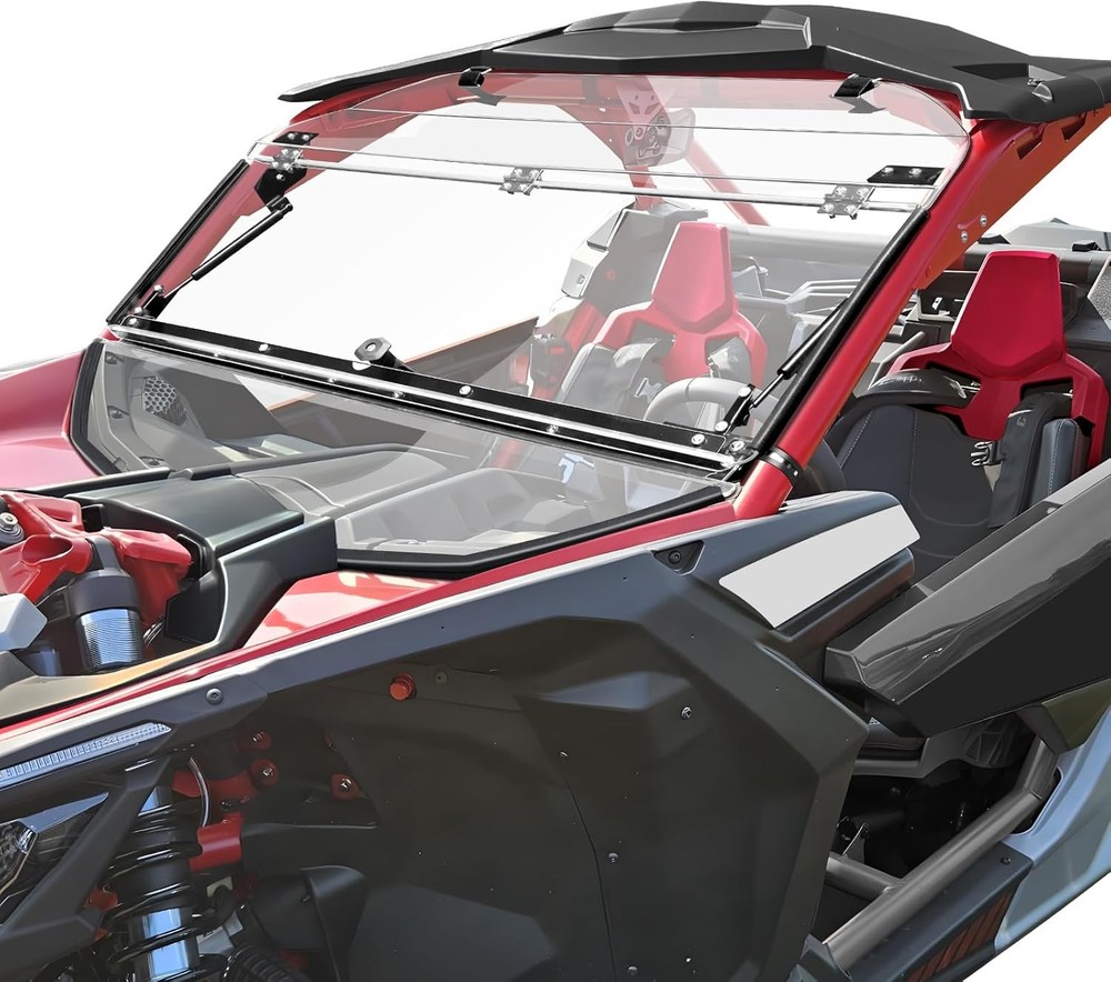 Front X3 Flip Windshield Scratch Proof Full Windshield Compatible With Can-Am