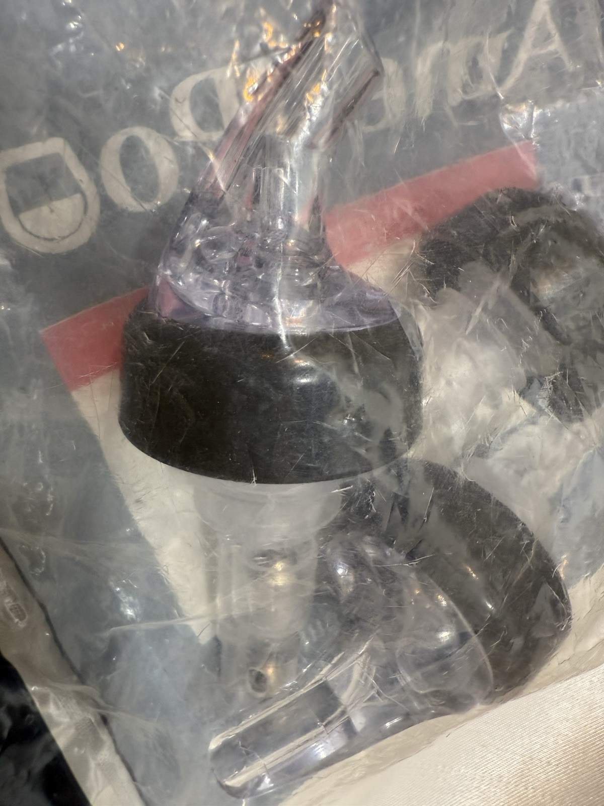 AmeriPour 3-PACK Liquor Pourers Clear Spout and Tail NEW