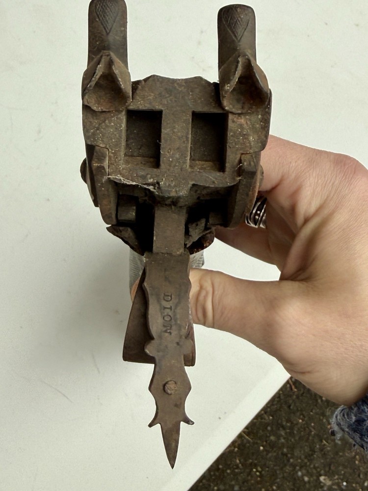 19thC Percussion Cap Muzzle Loading Double Barrel Carved Stock & Trigger PARTS