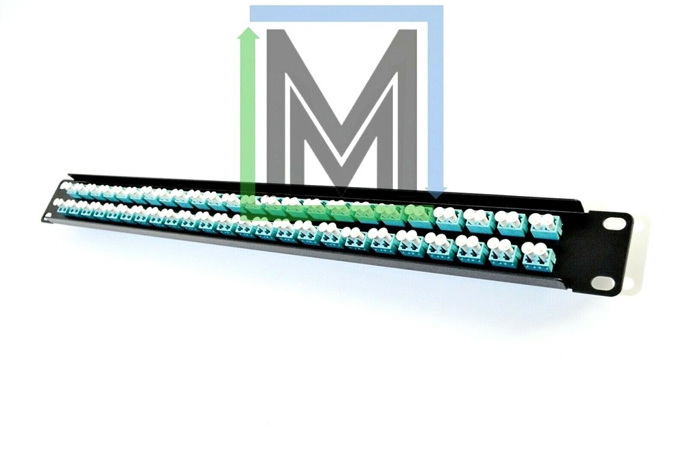 48-PORT 1U HIGH DENSITY LC DUPLEX MULTIMODE OM3 PATCH PANEL